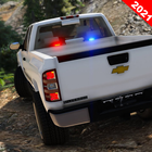 Offroad Police Truck-icoon