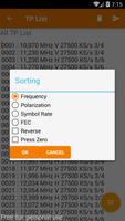 3 Schermata ArabSat Frequency List