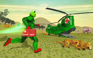 US Army Panda Robot Hero Transform : Animal Rescue स्क्रीनशॉट 1
