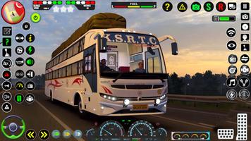 simulador de autobús moderno Poster