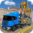 Robot Car Transport Transform Truck Game Simulator icon