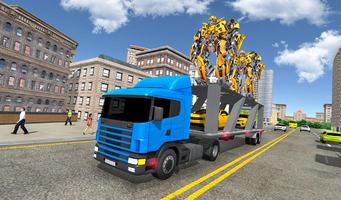 Robot Car Transport Transform Truck Game Simulator screenshot 3
