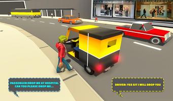 Tuk Tuk Rikshaw Virtual City Simulator Game постер