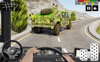 Army Truck Simulator Car Games Affiche