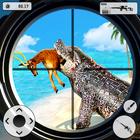 Crocodile Hunting Animal Games icône
