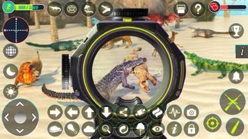 Crocodile Hunting Animal Games Ekran Görüntüsü 1