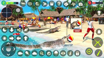 Crocodile Hunting Animal Games Ekran Görüntüsü 2
