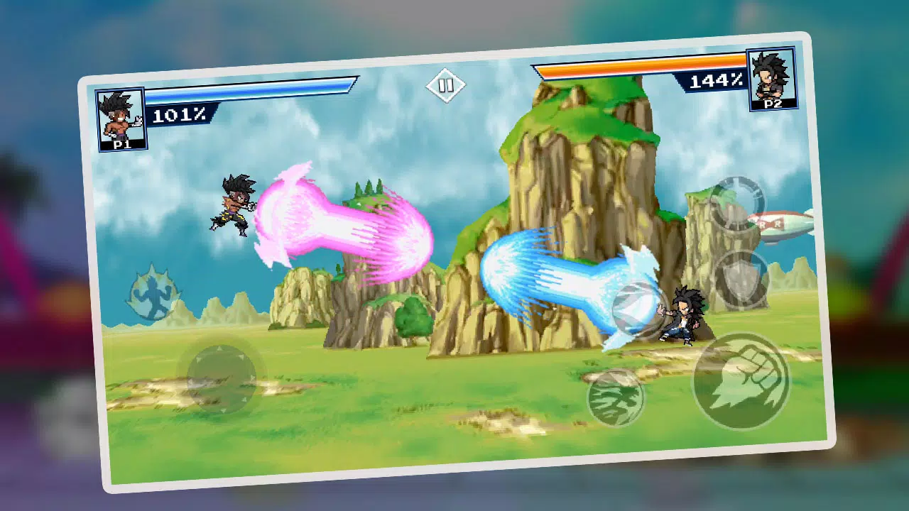Jogo de Luta de Anime Para Celular Dragon Warriors Legend Clash Android  Gameplay Parte 2 