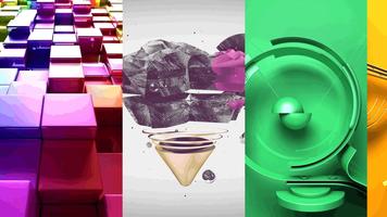 3D Wallpaper الملصق
