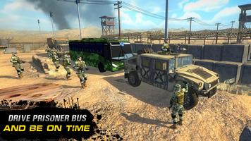 ArmyBus Prisoner Transport :3D Bus Simulator Games Affiche