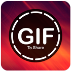 Gif to share ícone