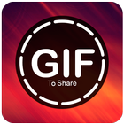 Gif to share иконка