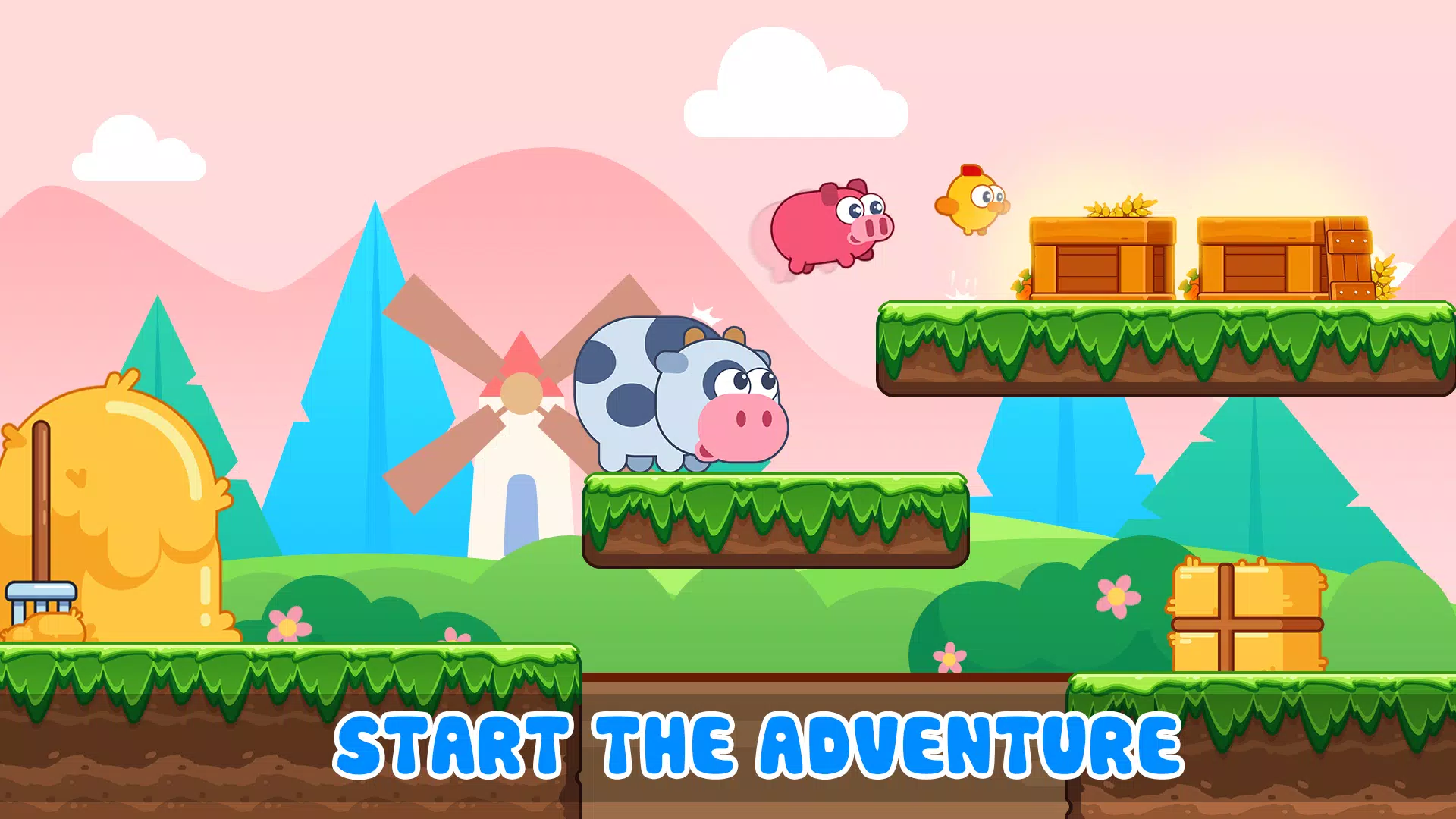 Farm Island – Cow Pig Chicken