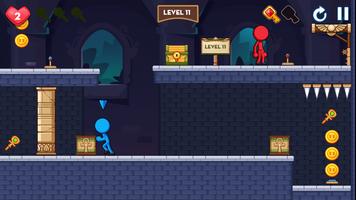 Stick Red Blue: Mystery Quest постер