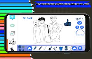 K-pop Coloring game bts Cartaz