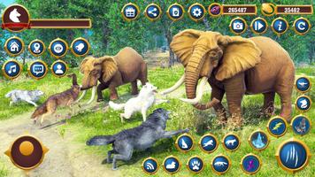Virtual Wild Wolf Family Sim poster