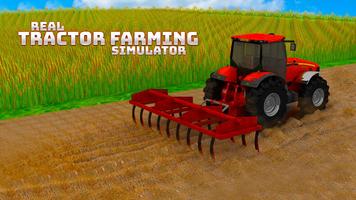 Real Tractor Farming Simulator 2020 3D Game постер