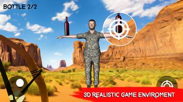 Archery Bottle Shooting 3D Game captura de pantalla 1