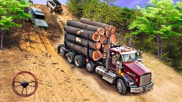 Offroad Logging Truck Games 3D imagem de tela 2