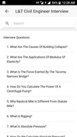 Civil Engineering Interview Qu screenshot 1