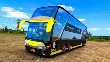 Euro Bus Driving Real Similato ポスター