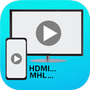 MHL HDMI USB Connector phone with tv APK