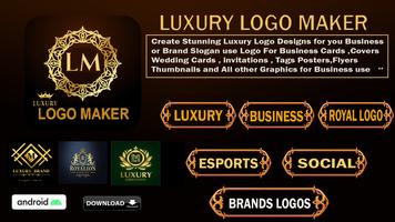 Poster Luxury Logo maker, Logo Design