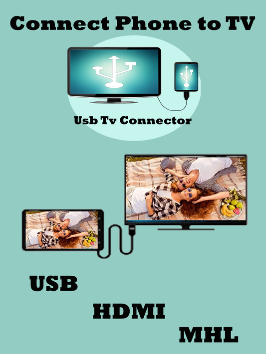 USB Connector phone to tv poster