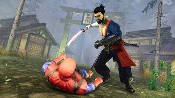 Poster Ninja Samurai Shadow Fight War