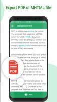 MHT/MHTML Viewer & PDF Convert ảnh chụp màn hình 3