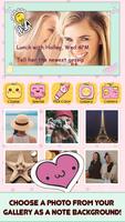 برنامه‌نما Cute Sticky Notes Widget عکس از صفحه