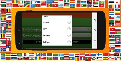 apprendre 72 langues - l'orange Affiche