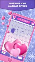 Glitter Heart - Cute Calendar  اسکرین شاٹ 2