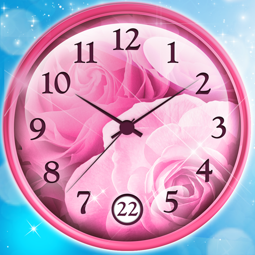 Rose Clock Live Wallpaper