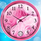 Rose Clock Live Wallpaper آئیکن