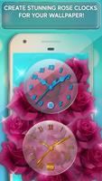 Rose Clock Live Wallpaper poster