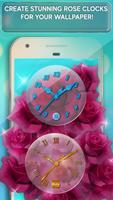 Rose Clock Live Wallpaper پوسٹر