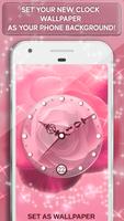 Rose Clock Live Wallpaper اسکرین شاٹ 3