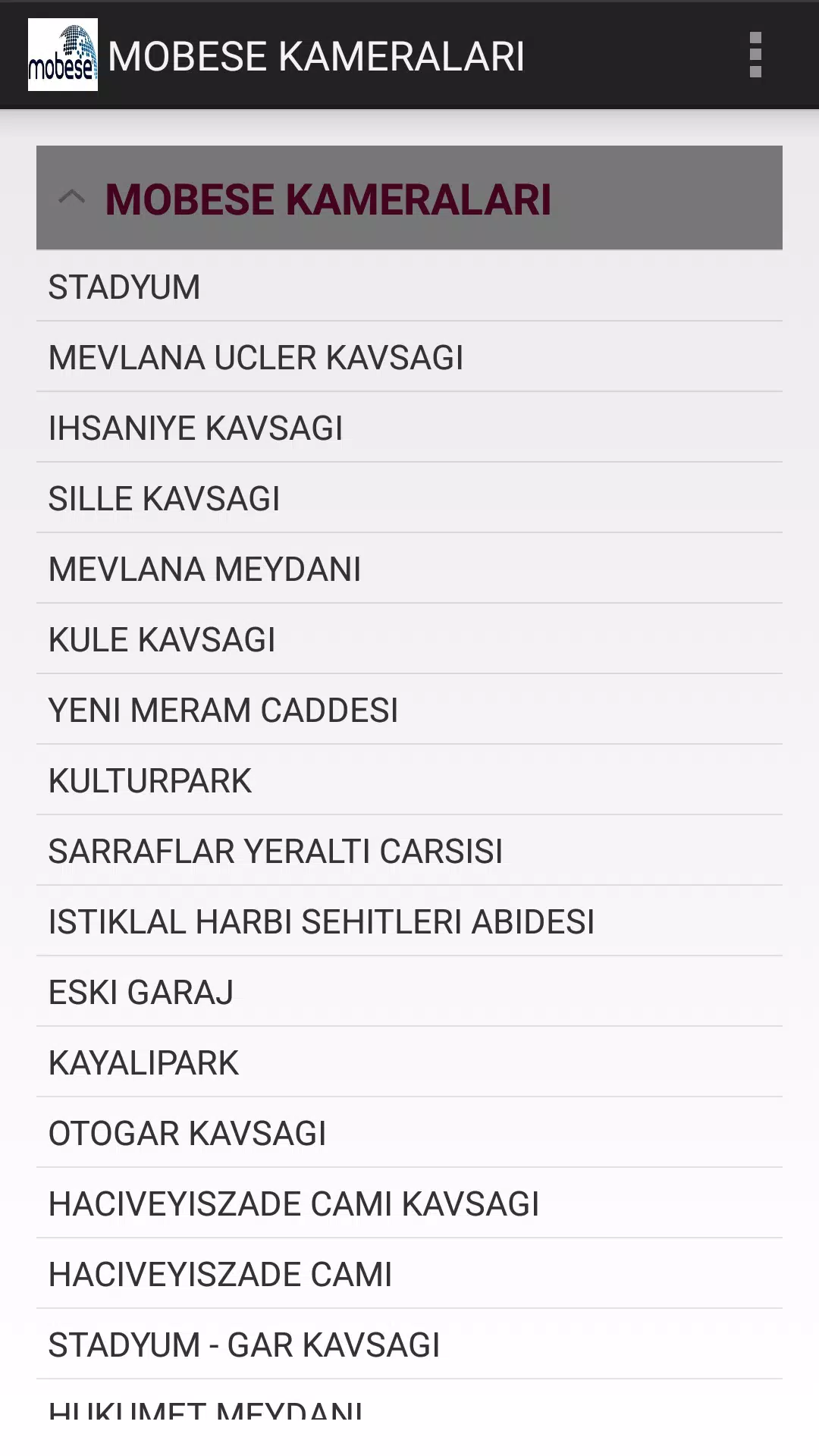 Konya Mobese Kameraları APK for Android Download