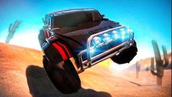 3D 4X4 الطرق الوعرة الصحراء الملصق