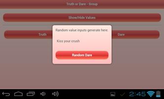 Truth or Dare - Group تصوير الشاشة 1