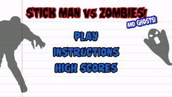 Stick Man vs Zombies ภาพหน้าจอ 1