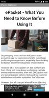 Dropshipping with ePacket Explained Affiche