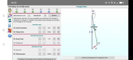 Calculateur de vol E6B animé capture d'écran 2
