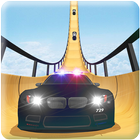 Police Car vs Mega Ramp icône