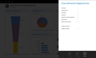 3 Schermata Dynamics 365 for Tablets