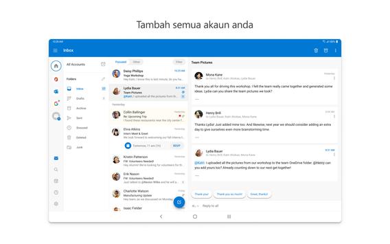 Microsoft Outlook syot layar 12