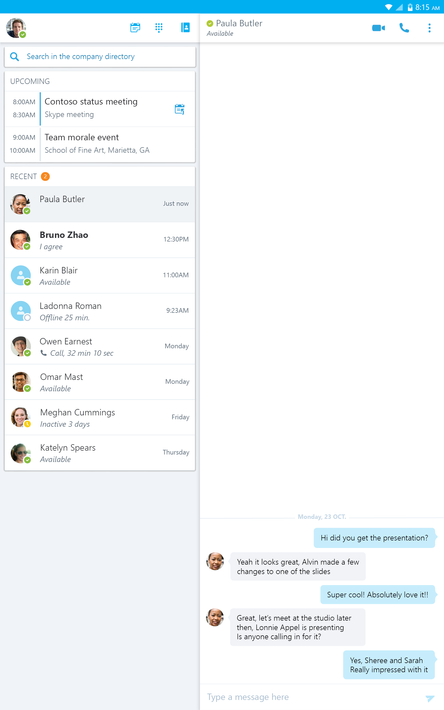 Skype for Business screenshot 12