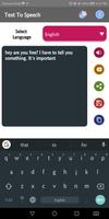 Convert Text to Speech - Text to Audio Converter capture d'écran 1