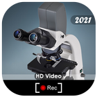 digitale microscoop zoomcamera-icoon